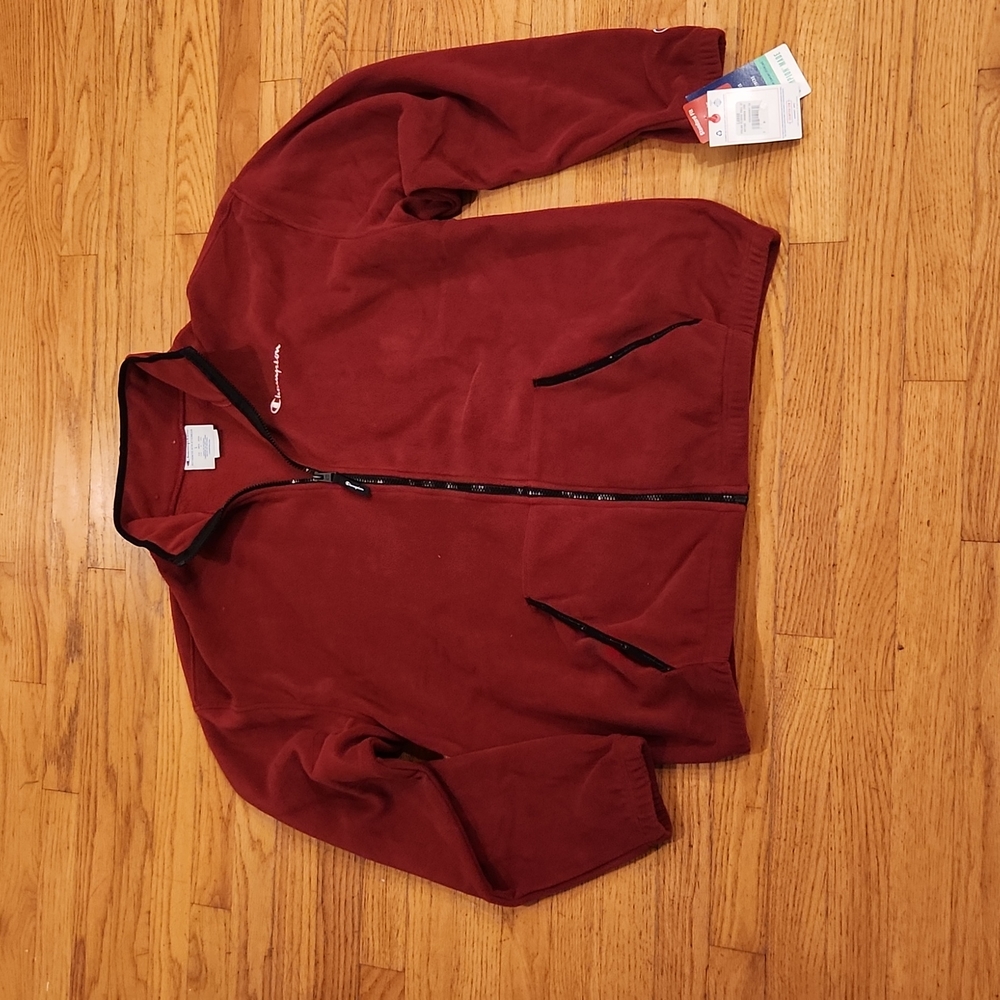 Champion NWT polar fleece full zip mens jacket, size large